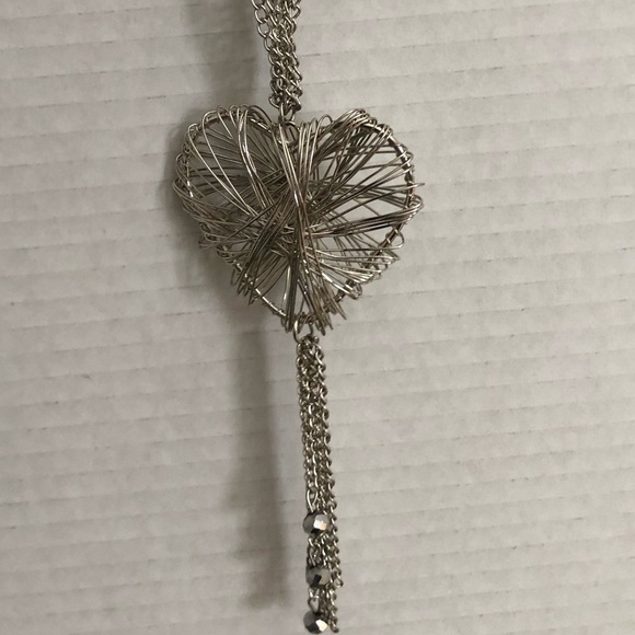 Wire Wrapped Heart Necklace - Picture 12 of 12